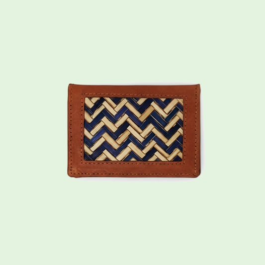 Bamboo Chevron Card Holder