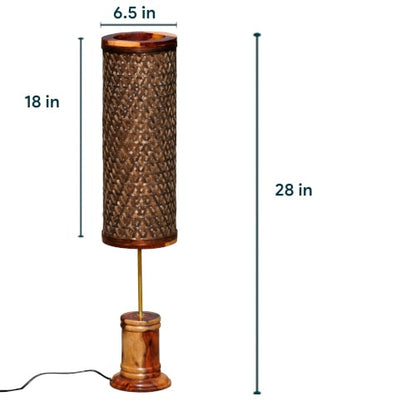 Oak Brown Tattva Floor Lamp